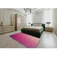thumbnail image 5 of Ahgly Company Machine Washable Indoor Rectangle Transitional Dark Hot Pink Area Rugs, 7' x 9', 5 of 7