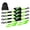 Green, variant on 12Ft Auto Retracting Ratchet Straps Set Of 4 1500LBS Capacity Polyester Webbing For Motorcycle Equipment Transport