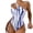 Blue, variant on Aayomet Bathing Suit For Women Swimsuit For Women Bathing Suit V Neck Cutout Swimwear Wide Straps Back Hook Shiny Texture,Beige XL