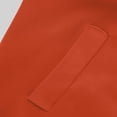 thumbnail image 7 of XPMWRP Women's Oversized Zip Up Hooded Jacket Solid Color Long Sleeved Casual Coats Winter Warm Trendy Mid Length Jacket Orange XL, 7 of 7