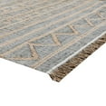 thumbnail image 2 of Myra 3 x 8 Area Rug, Soft Handwoven Moroccan Pattern, Brown and Blue Jute, 2 of 5