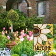 thumbnail image 6 of HGUAN Welcome Spring Summer Sunflower Decorative House Flag, Bee Garden Yard Outside Decorations, Farmhouse Outdoor Large Home Decor Double Sided, 6 of 7