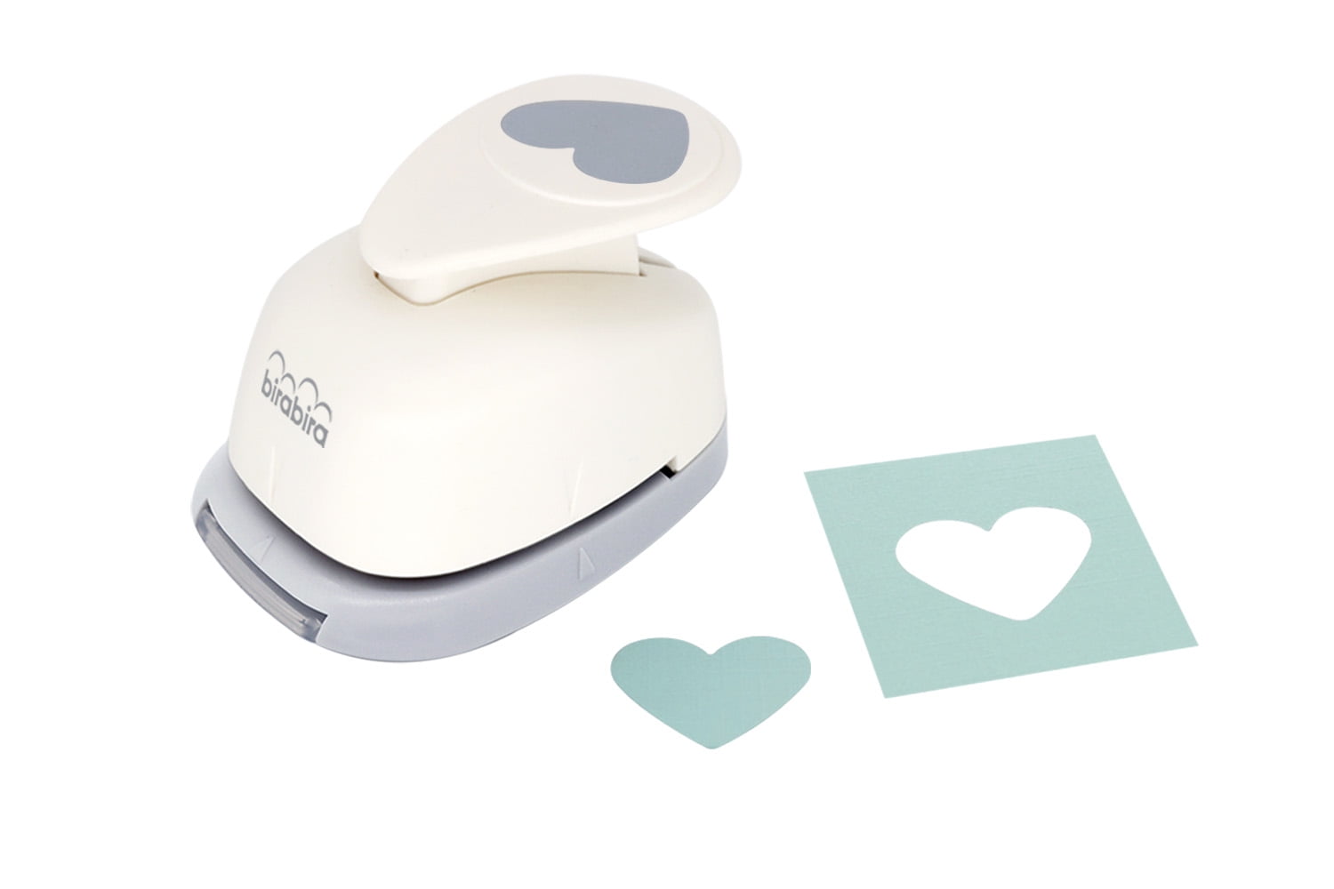 Bira Craft 1 inch Heart Lever Action Craft Punch, Valentine’s Day Punch, for Paper Crafting Scrapbooking