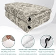 thumbnail image 4 of Full Quilt Set 78''x90'', Vintage Flowers Lightweight Bedspread Coverlet Set with 2 Pillow Shams, Branch Plants Beige Botanical Rustic Breathable All Season Quilt Bedding for Bedroom/Guest Room, 4 of 9
