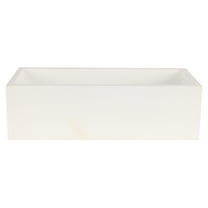 12” Rectangular Wood Box by Make Market - Decorative Box for Crafts - Art Supplies - Organization - Whitewash - 1 Pack