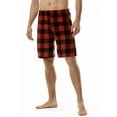thumbnail image 2 of YOTMKGDO Pajama Pants, Mens Shorts, Mens Summer Simple Plaid Elastic Waist Flannel Shorts Home Pants Pajamas Christmas Pajamas, Red XXL, 2 of 9