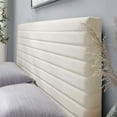 thumbnail image 6 of Tufted Headboard, King and CA King Size, Ivory White, Velvet, Mid Century Bedroom, Modern Contemporary Boutique HB35671, 6 of 7