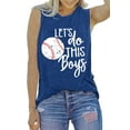 thumbnail image 2 of Baseball Mom Tank Tops Baseball Love Graphic Tee Shirts Women Summer Sleeveless, 2 of 6