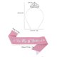 thumbnail image 3 of Glittering Headband And Shoulder Ribbon Set For Girls Birthdays 3 5 6 8 10 Years Old Party Costume Accessories Multicolor, 3 of 4