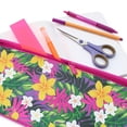 thumbnail image 4 of Pen+Gear Tropical Large Pencil Pouch with Bright Floral Pattern, 4 of 5