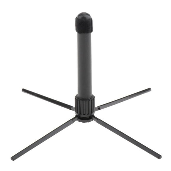 Soporte plegable para clarinete de flauta, portátil, negro, para accesorios de piezas de clarinete de flauta