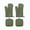 Green, variant on Oven Mitts and Pot Holders Set 4 Piece Heart Pattern Heat Resistant Cotton Kitchen Gloves for Baking Cooking Grilling and Serving Meals