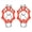 Orange, variant on Anti-Slip Ice Cleats for Boots and Shoes, 13 Spikes Heavy Duty Crampons for Walking, Hiking, Fishing on Snow and Ice, Traction Cleats with Elastic Silicone