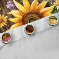 thumbnail image 4 of Castle Fairy Sunflowers Daisy Butterflies Curtains Pack of 2 (42x84 Each) for Boys Girls,Chic Floral Blossoms Curtains Blackout,Old Barn Door Bedroom Curtains,Lightweight Room Decor, 4 of 6