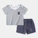thumbnail image 1 of Ropa casual para niños Conjunto de 2 piezas Ropa Verde Cool Boy T-shirt + Shorts Ropa Niños Chándal Niños Ropa de bebé Tan Jianjun unisex, 1 of 2