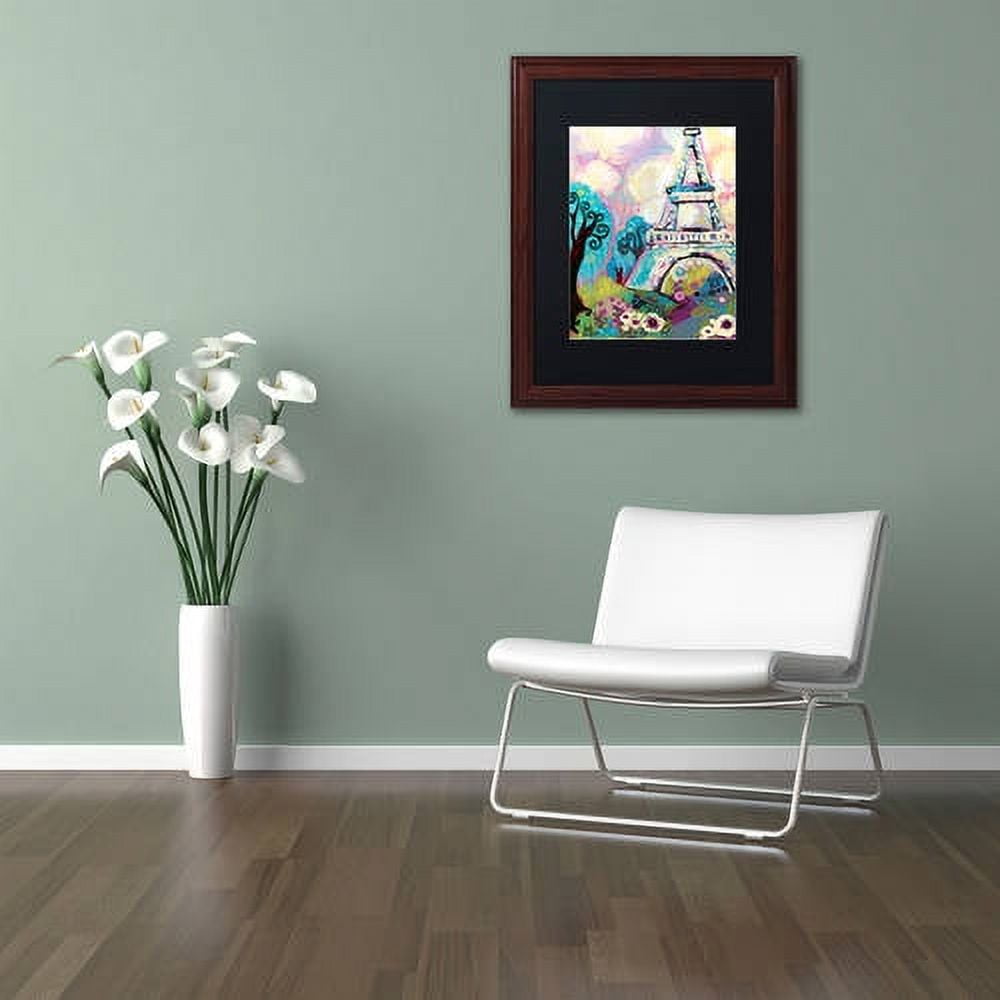 Trademark Fine Art "La Dame De Fer" Canvas Art by Natasha Wescoat, Black Matte, Wood Frame