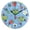 Black, variant on Frog Wall Clock 10in Round Artistic Oil Painting Home Decor Desk Table Clock
