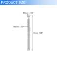 thumbnail image 2 of Uxcell 6Pack Compression Springs, 0.3mm Wire Diameter x 2mm OD x 30mm Length Stainless Steel Extension Spring, Silver, 2 of 5
