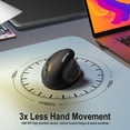 thumbnail image 3 of SGEYR Vertical Wireless Mouse Rechargeable 2.4G 3 Adjustable DPI Ergonomic Mice 6 Buttons Black, 3 of 8