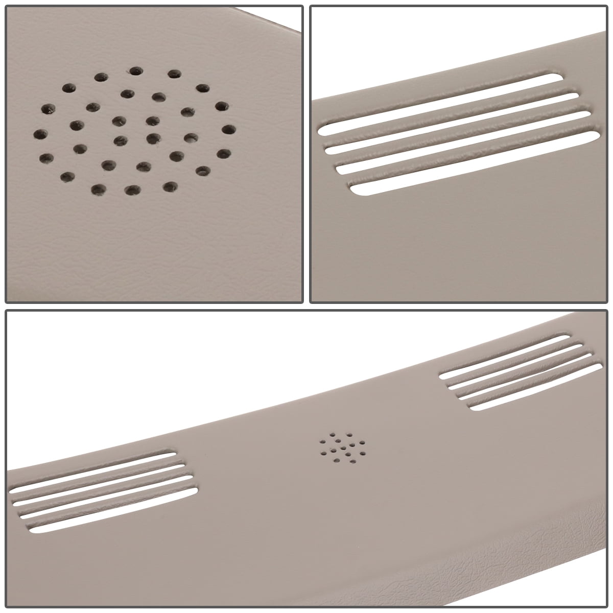 DNA Motoring For 02-05 Dodge Ram 1500 2500 3500 Defrost Dash Vent Grille Cover Overlay Beige