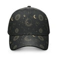thumbnail image 2 of Cosmic Aesthetic Baseball Cap - Gothic Celestial Sun Moon Star Print Adjustable Sun Protection Hat, 2 of 5
