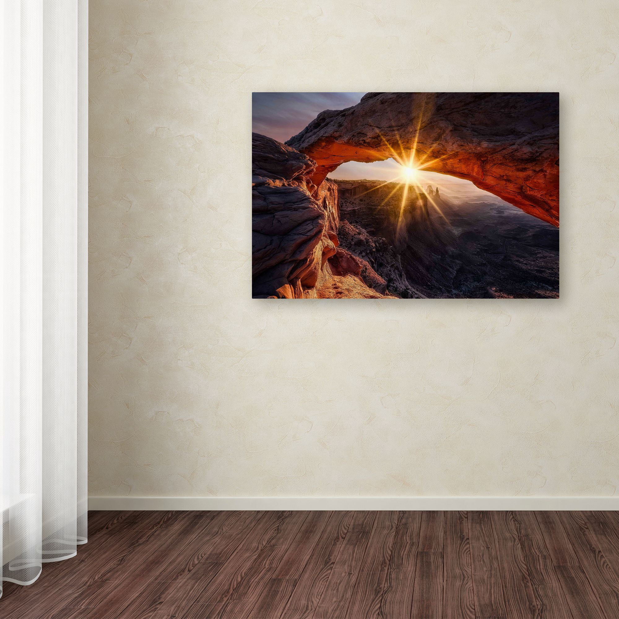 Trademark Fine Art 'The Mesa Arch' Canvas Art by Rene Colella
