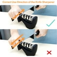 thumbnail image 2 of Knife Sharpener, 3 in 1 Professional Knife Sharpener, Manual Knife Sharpener Sharpener, Knife Sharpener for Stainless Steel Knives of All Sizes(Black), 2 of 5