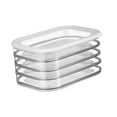 thumbnail image 3 of Caja de almacenamiento para refrigerador, contenedor de carne para refrigerador con tapa, contenedor de almacenamiento de alimentos para desayunos de Cuatro capas, 3 of 9