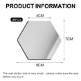 thumbnail image 4 of 36 pieces DIY wall stickers acrylic mirror sticker set suitable for hexagonal mirror wall stickers for living room bedroom decorationSilver Snake, 4 of 4