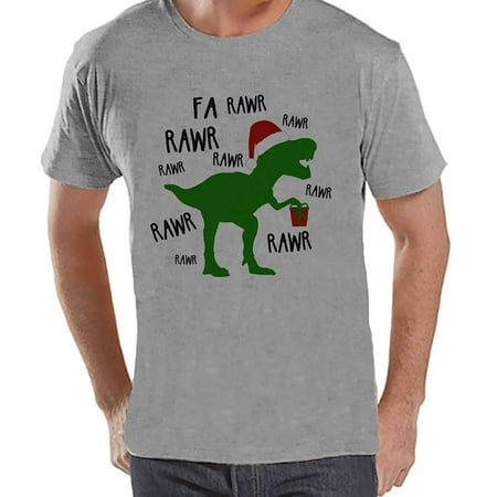 - Custom Party Shop Mens Dinosaur Christmas T-shirt - Small