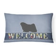 thumbnail image 1 of Carolines Treasures BB5567PW1216 Puli Welcome Canvas Fabric Decorative Pillow, 1 of 3