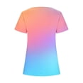 thumbnail image 4 of Womens Summer Tops Short Sleeve Womens T Shirts Loose Fit V Neck Summer Graphic Tees for Women 2025, 4 of 4