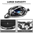 thumbnail image 4 of Fanny Pack Smiling Ghosts Halloween Pattern Waist Pack Bag,Running Cross Bag,Waterproof Large Fanny Packs for Women Men for Travel Running Hiking Cycling, 4 of 6