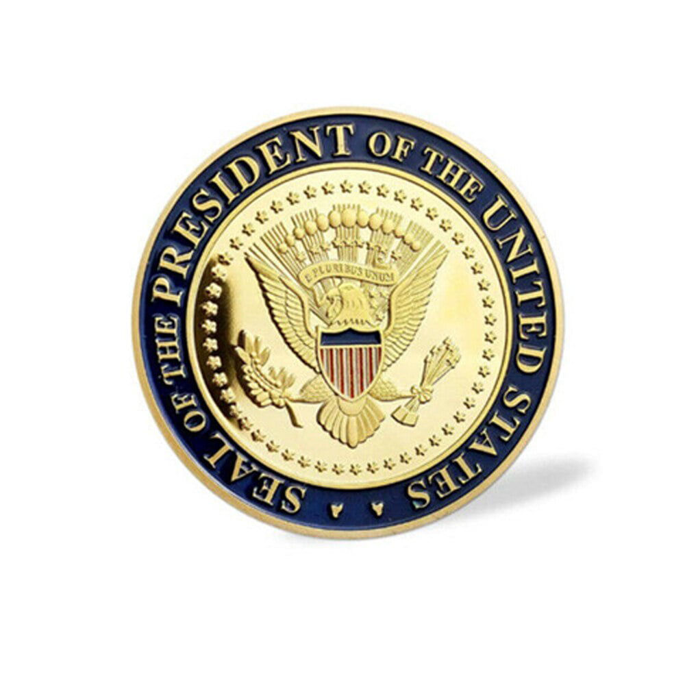 Donald Trump Gold Coin President Of The United States Commemorative Badge Embossed Plating Souvenir Coin Collection New Year Gift