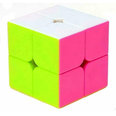 2x2 Speed Cube Stickerless Puzzle Magic Cube for (Best 2 By 2 Speed Cube)