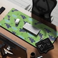 thumbnail image 2 of Long Mouse Pads for Desk,Green Cartoon Dinosaurs Ponds Pattern Desk Mats on Top Of Desks, Desk Mouse Pad Extra Large with 3mm Non-Slip Base and Stitched Edge for Gaming,Office,Work,Home 35.4"x15.7", 2 of 6