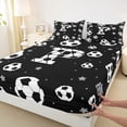 thumbnail image 4 of Erosebridal Boys Personalized Gifts Full Size Sheets,Alphabet P Kids Bed Sheets For Football Sport Games Lover 4 Pieces, 4 of 6