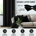 thumbnail image 6 of Deconovo Total Blackout Curtains for Living Room, Thermal Insulated, 2 Panels, 52"x84", Black, 6 of 9