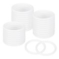 thumbnail image 1 of Uxcell 50-Pack Aros para Atrapasueños, Aros Redondos de Plástico de 2.2 Pulgadas para Macramé Floral para DIY de Corona de Boda Blanca de 0.22 Pulgadas, 1 of 6