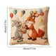 thumbnail image 3 of Fundas de almohada navideñas | Fundas de cojín decorativas para fiestas | Fundas de lino estampadas festivas para sofá y cama | Juego de 2 cojines decorativos de temporada para el hogar, 3 of 6