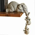 thumbnail image 1 of Cute Elephant Family Ornament Sweet Lovely Resin Animal Decoration for Home Decor, 1 of 5