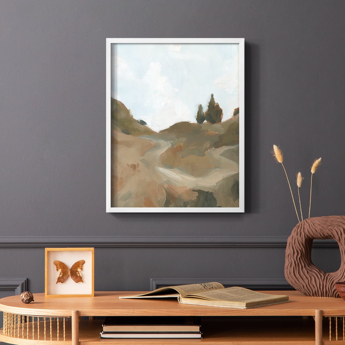 West Fork Hiking Trail III Framed Print in White Solid Wood 8 x 10 Framed Print