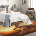 thumbnail image 4 of Horse Rugs for Bedroom - 4x5 Rug - Horse Rug - Western Animal Area Rug - Running White Horse Rugs - Sunset Carpet S-&166, 4 of 7