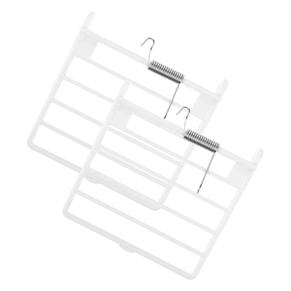 OFFIGAM 2-Pack White Plastic Bird Cage Door Repair Kit Replacement for Outdoor Bird Feeder Accessories