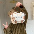 thumbnail image 3 of Vjnyvs Women's White Plush Cat Crossbody Bag Cute Fluffy Shoulder Animal Handbag for Adults, 3 of 7