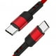 thumbnail image 1 of Cable de datos USB C macho a macho, 60 W, 3 A, cable de carga rápida profesional para 50 cm rojo, 1 of 9