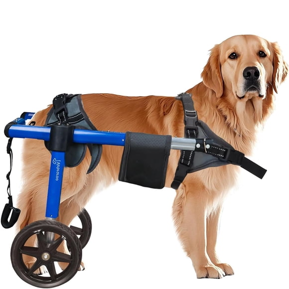 Silla de ruedas para mascotas Virbraroo ligera y ajustable para perros
