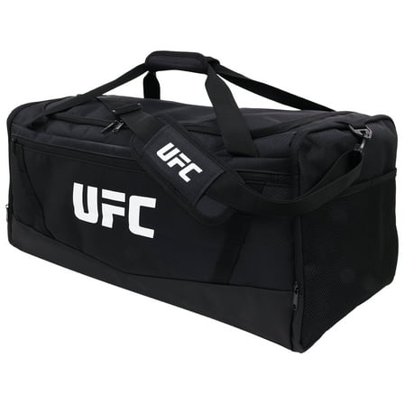 UFC Gym Bag, 25 Inch Extra Large Travel Duffel Bag for Men and Women, Shoe Compartment, MMA Workout Equipment and Sports Accessories, Black
