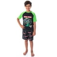 thumbnail image 5 of Monster Jam Boys' Grave Digger Monster Truck Shirt And Shorts Pajama Set, 5 of 7