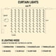 thumbnail image 2 of Cadena de luces Dazzle Bright para cortinas, 300 LED, color azul navideño, 2 of 7